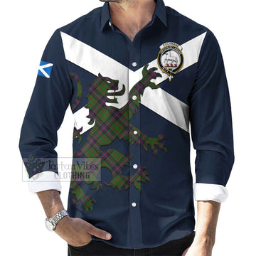 Cochrane Tartan Lion Rampant Long Sleeve Button Shirt Proudly Display Your Heritage with Alba Gu Brath and Clan Name