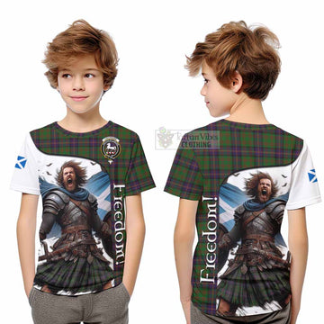 Cochrane Crest Tartan Kid T-Shirt Inspired by the Freedom of Scottish Warrior