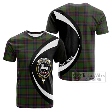 Cochrane Tartan Cotton T-shirt with Family Crest Circle Style