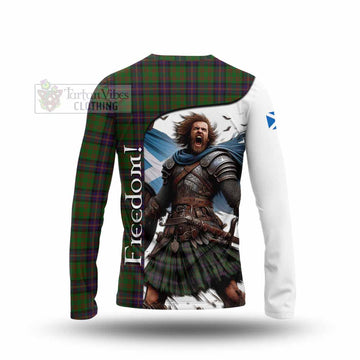 Cochrane Crest Tartan Long Sleeve T-Shirt Inspired by the Freedom of Scottish Warrior