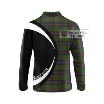 Cochrane Tartan Long Sleeve Polo Shirt with Family Crest Circle Style