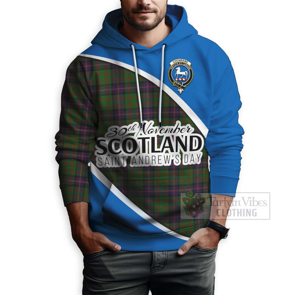 Tartan Vibes Clothing Cochrane Family Crest Tartan Hoodie Celebrate Saint Andrew's Day in Style