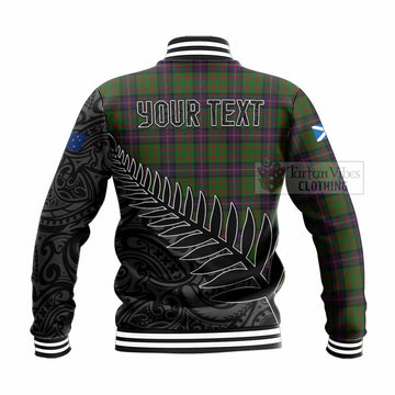 Cochrane Crest Tartan Baseball Jacket with New Zealand Silver Fern Half Style