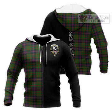 Cochrane Tartan Knitted Hoodie with Family Crest and Half Of Me Style