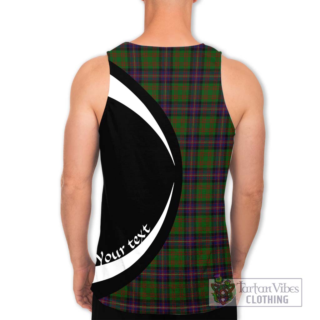 Cochrane Tartan Men's Tank Top with Family Crest Circle Style - Tartan Vibes Clothing