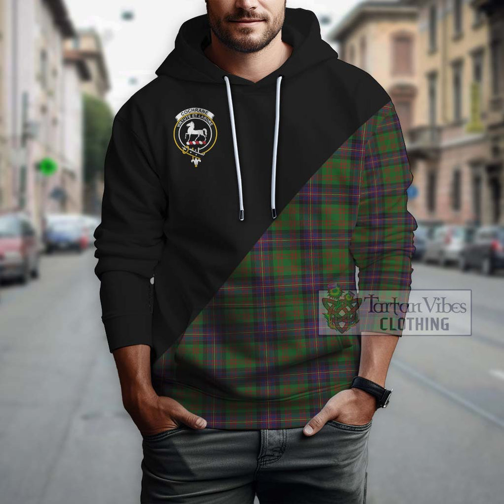 Cochrane Tartan Hoodie with Family Crest and Military Logo Style - Tartanvibesclothing Shop