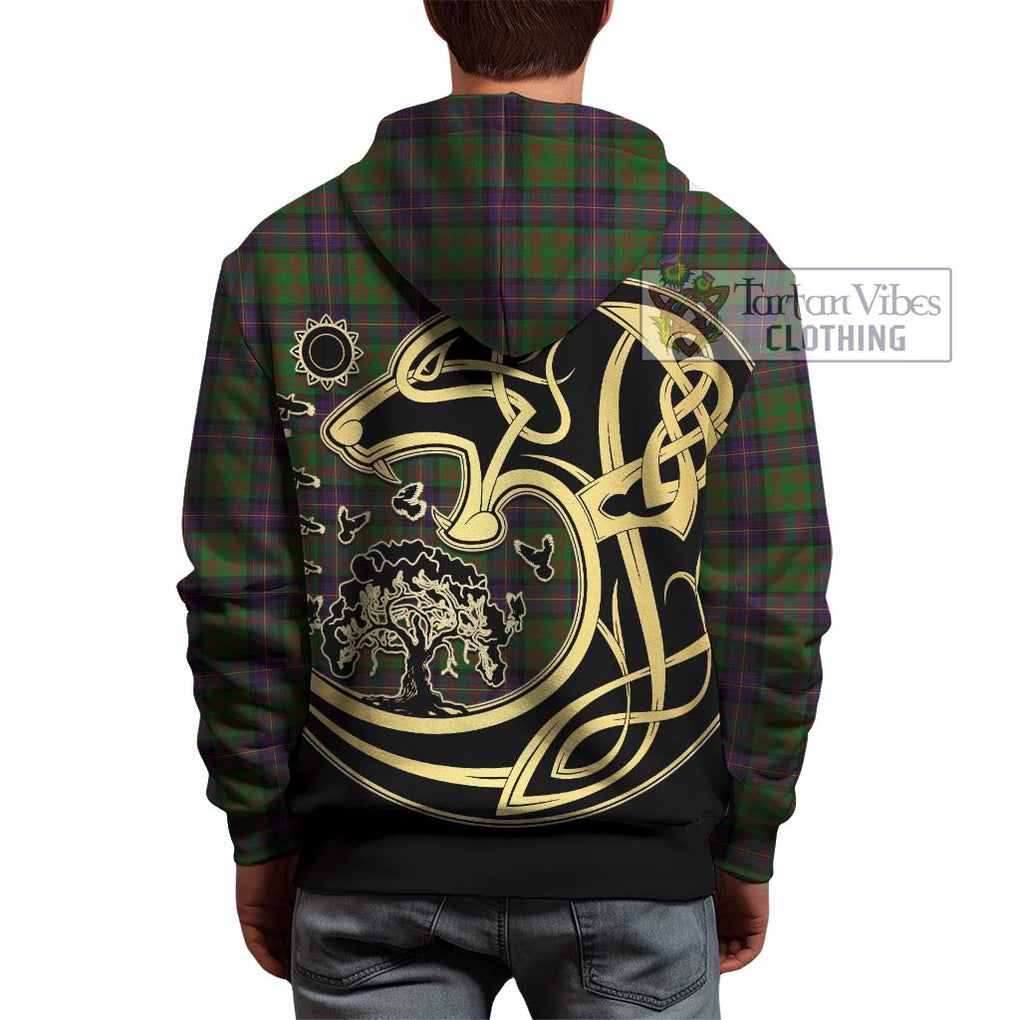 Cochrane Tartan Hoodie with Family Crest Celtic Wolf Style - Tartan Vibes Clothing