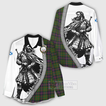 Cochrane Tartan Clan Crest Women's Casual Shirt with Highlander Warrior Celtic Style