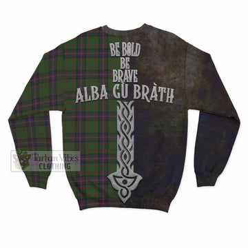 Cochrane Tartan Family Crest Sweatshirt Alba Gu Brath Be Brave Lion Ancient Style - Tartan Vibes Clothing
