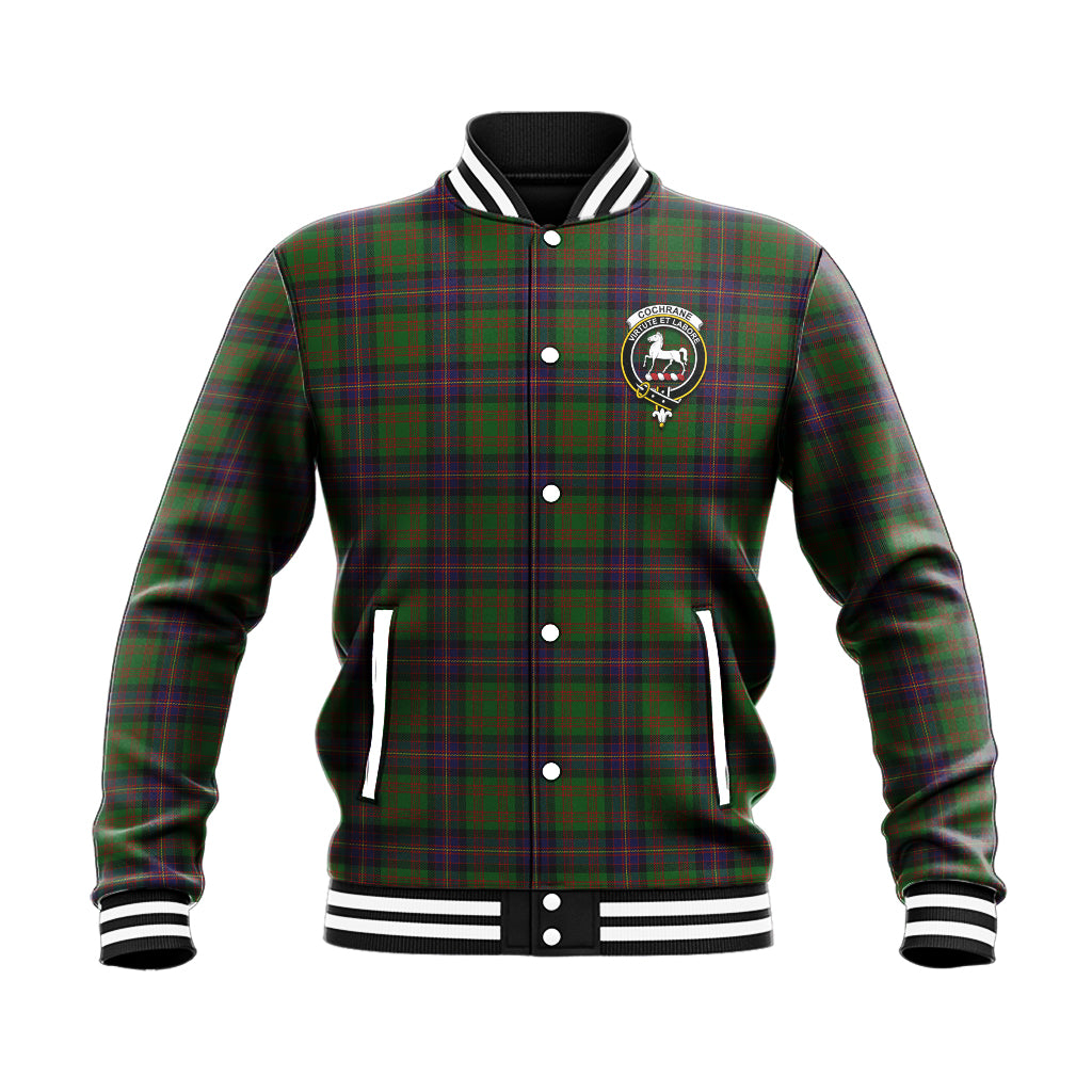 Cochrane Tartan Baseball Jacket with Family Crest - Tartan Vibes Clothing