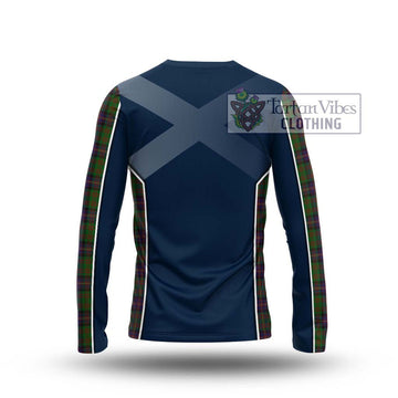 Cochrane Tartan Long Sleeve T-Shirt with Family Crest and Lion Rampant Vibes Sport Style