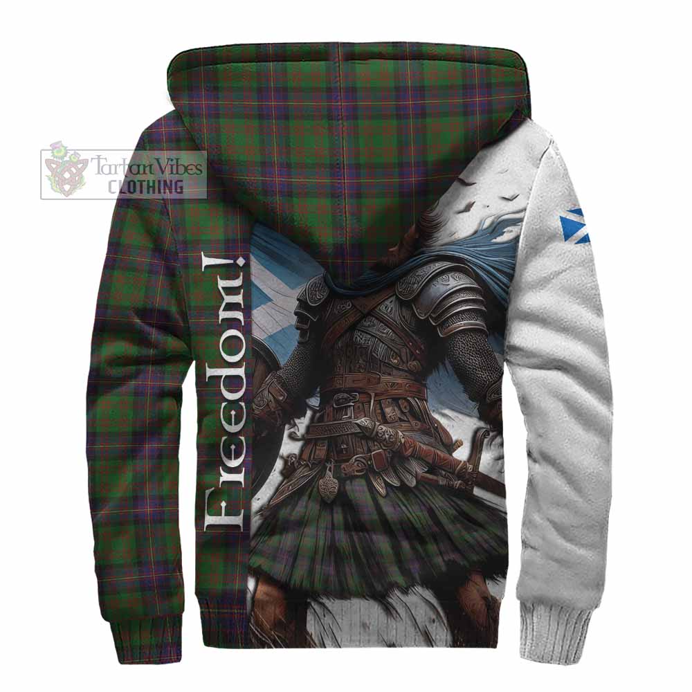 Tartan Vibes Clothing Cochrane Crest Tartan Sherpa Hoodie Inspired by the Freedom of Scottish Warrior