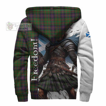 Cochrane Crest Tartan Sherpa Hoodie Inspired by the Freedom of Scottish Warrior