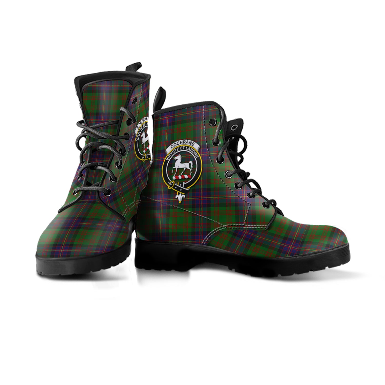 cochrane-tartan-leather-boots-with-family-crest