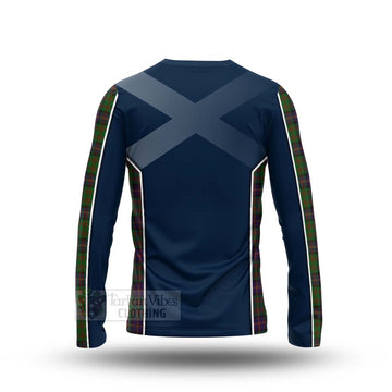 Cochrane Tartan Long Sleeve T-Shirt with Family Crest and Scottish Thistle Vibes Sport Style