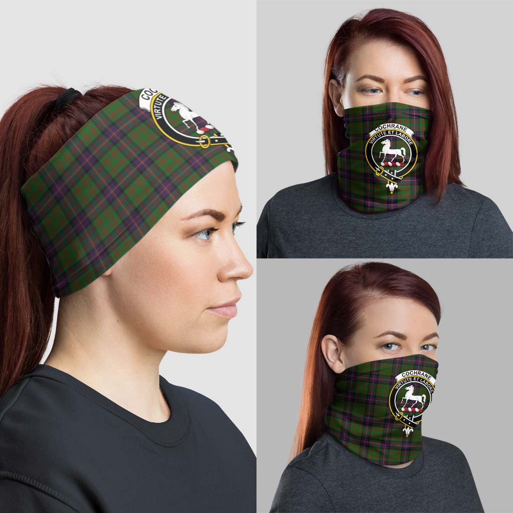 Cochrane Tartan Neck Gaiters, Tartan Bandanas, Tartan Head Band with Family Crest