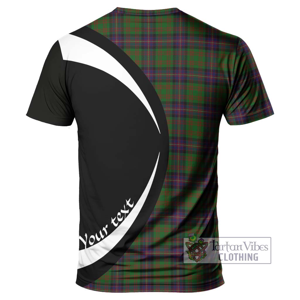 Tartan Vibes Clothing Cochrane Tartan T-Shirt with Family Crest Circle Style