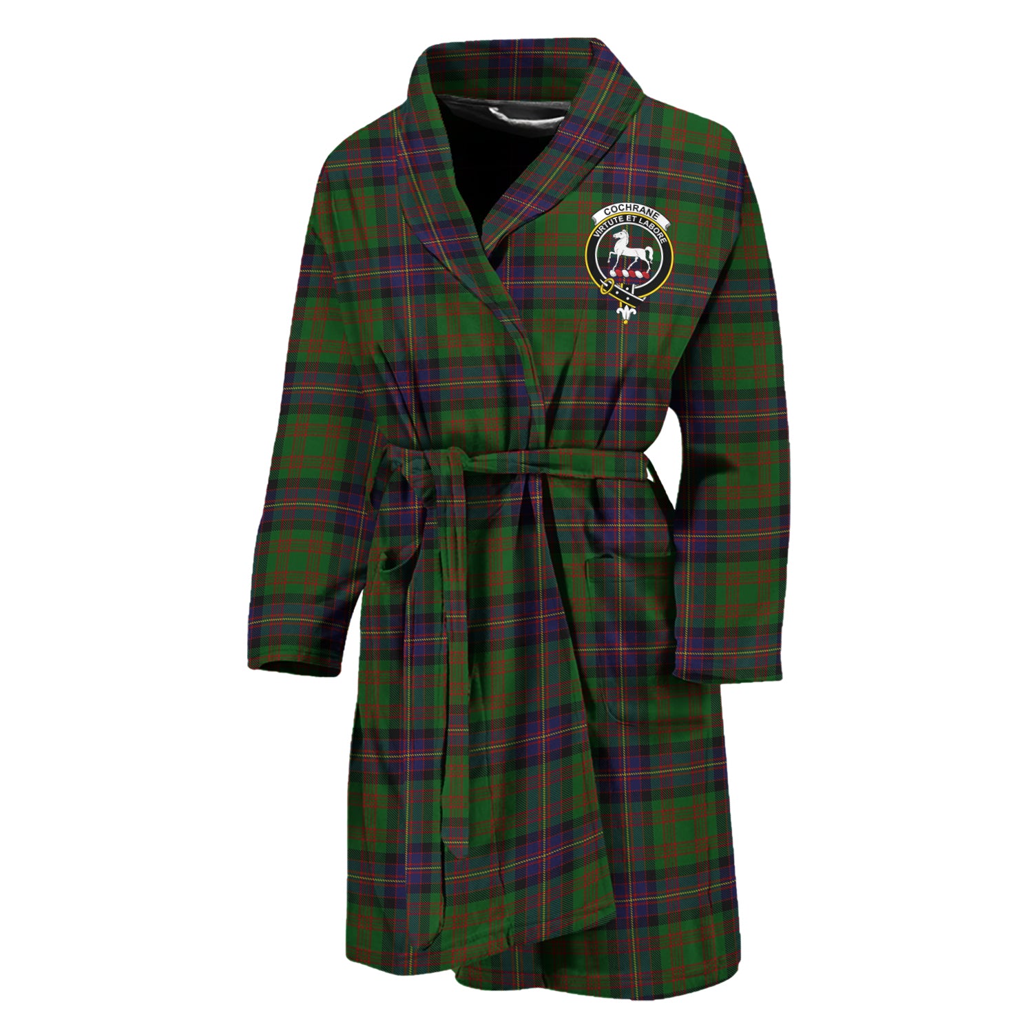 cochrane-tartan-bathrobe-with-family-crest