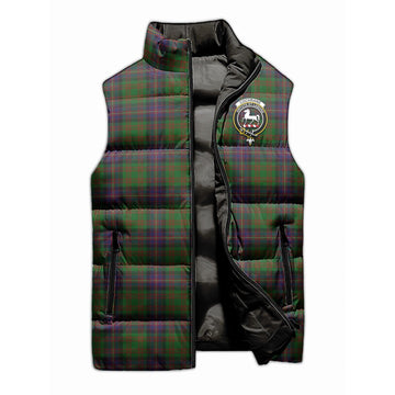 Cochrane Tartan Sleeveless Puffer Jacket with Family Crest