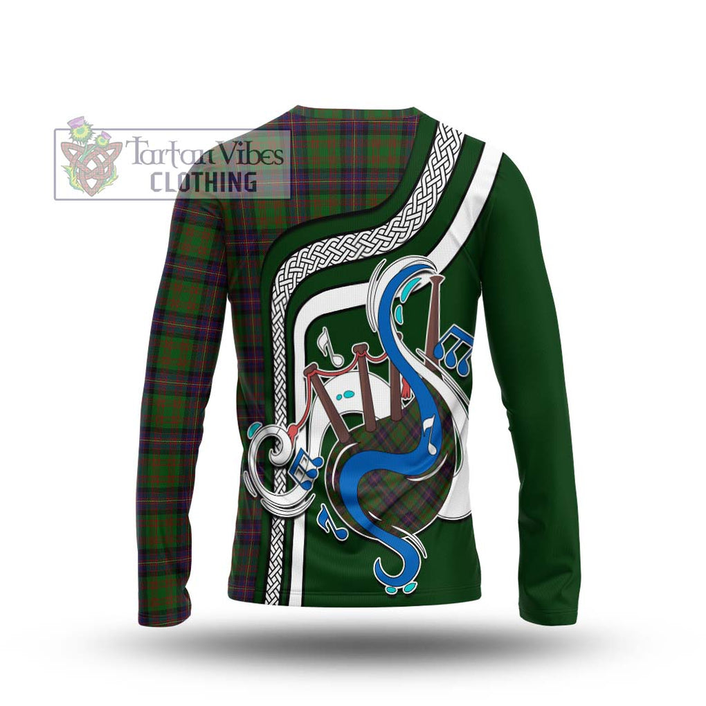 Tartan Vibes Clothing Cochrane Tartan Long Sleeve T-Shirt with Epic Bagpipe Style