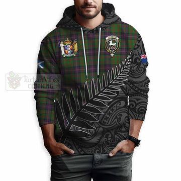 Cochrane Crest Tartan Hoodie with New Zealand Silver Fern Half Style