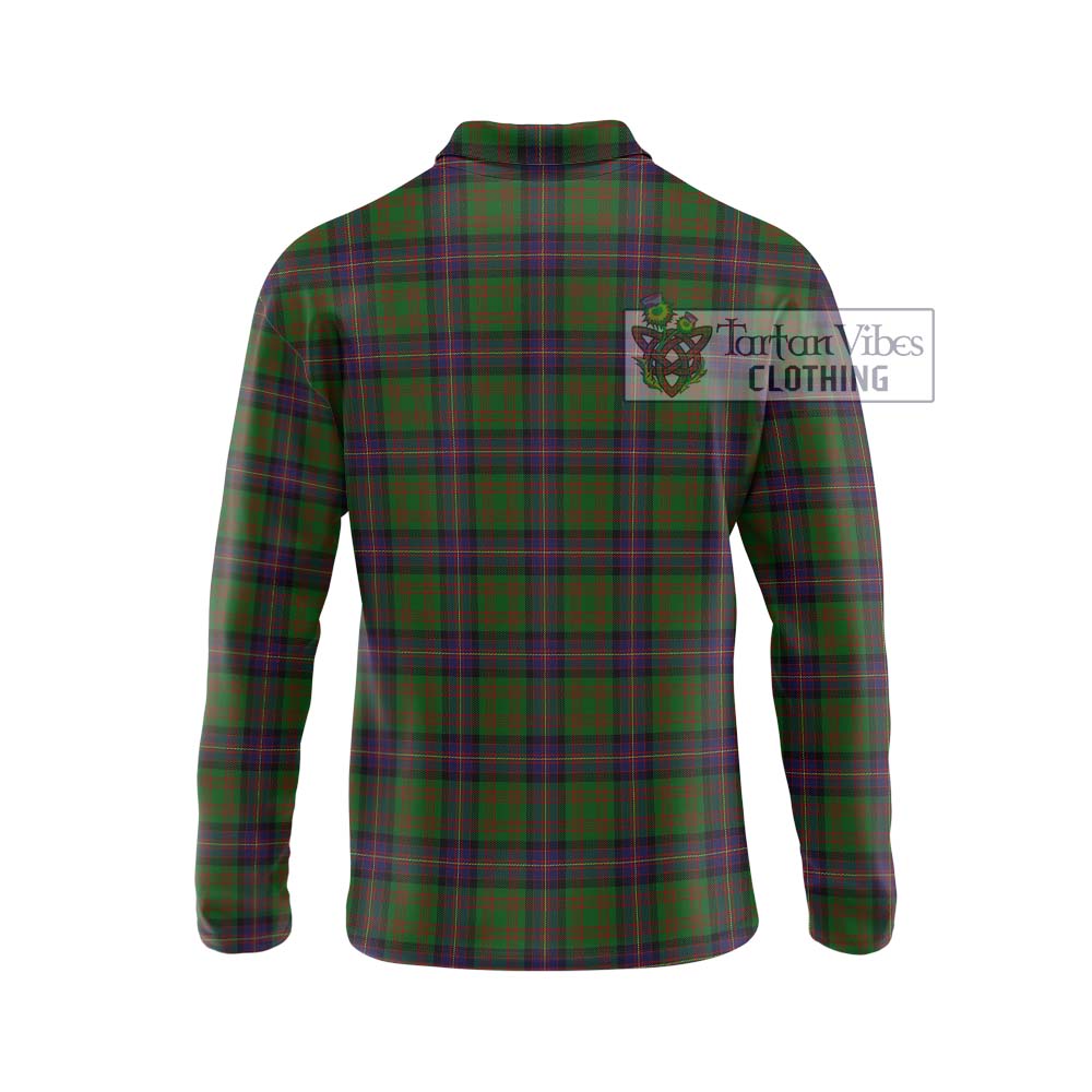 Cochrane Tartan Long Sleeve Polo Shirt with Family Crest DNA In Me Style - Tartanvibesclothing Shop