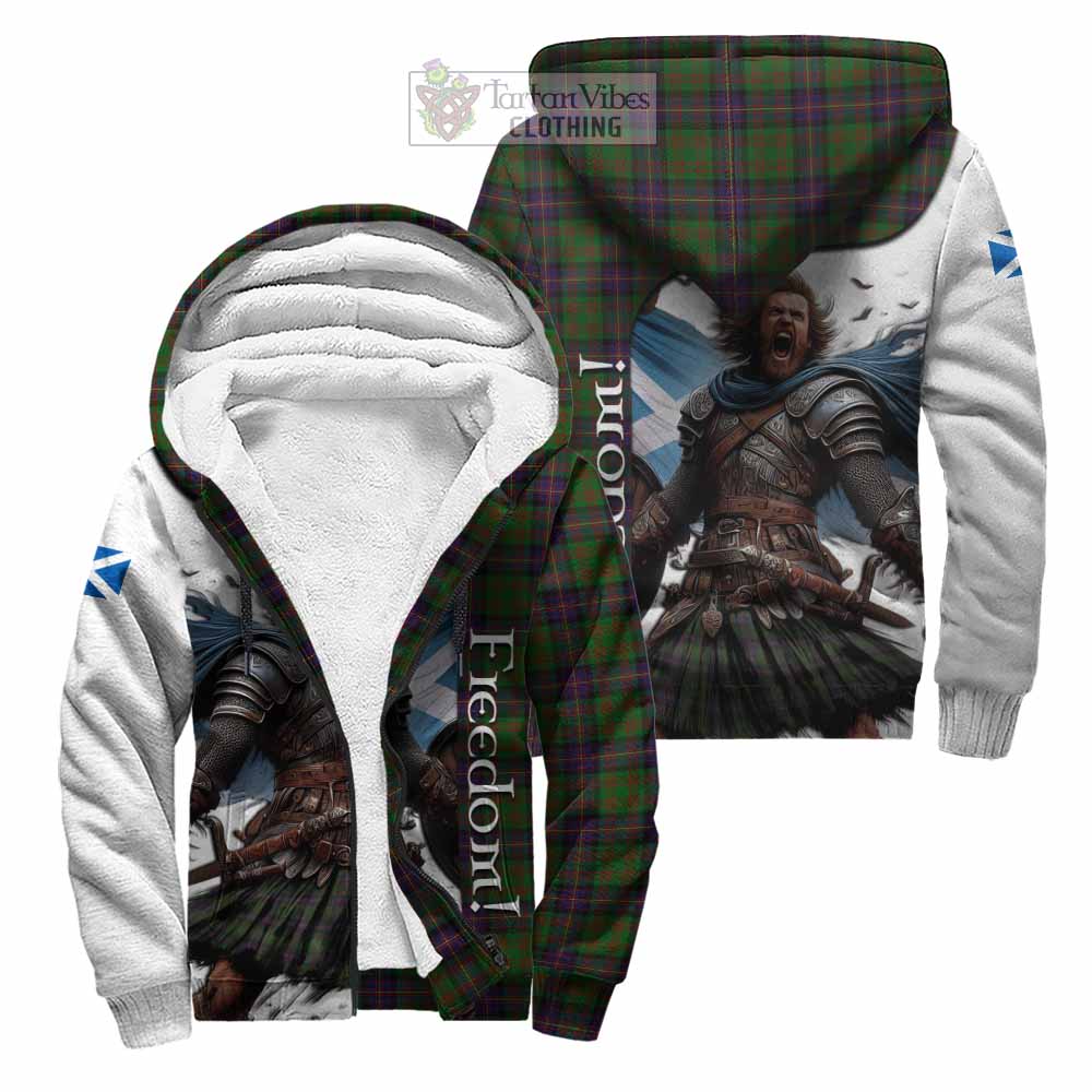 Tartan Vibes Clothing Cochrane Crest Tartan Sherpa Hoodie Inspired by the Freedom of Scottish Warrior