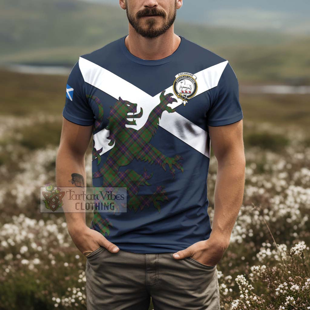 Tartan Vibes Clothing Cochrane Tartan Lion Rampant T-Shirt – Proudly Display Your Heritage with Alba Gu Brath and Clan Name