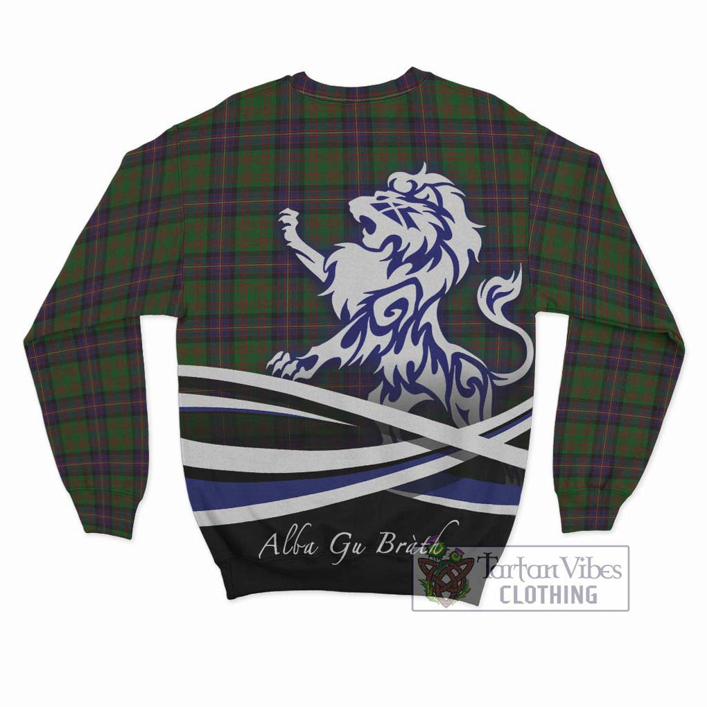 Cochrane Tartan Sweatshirt with Alba Gu Brath Regal Lion Emblem - Tartanvibesclothing Shop