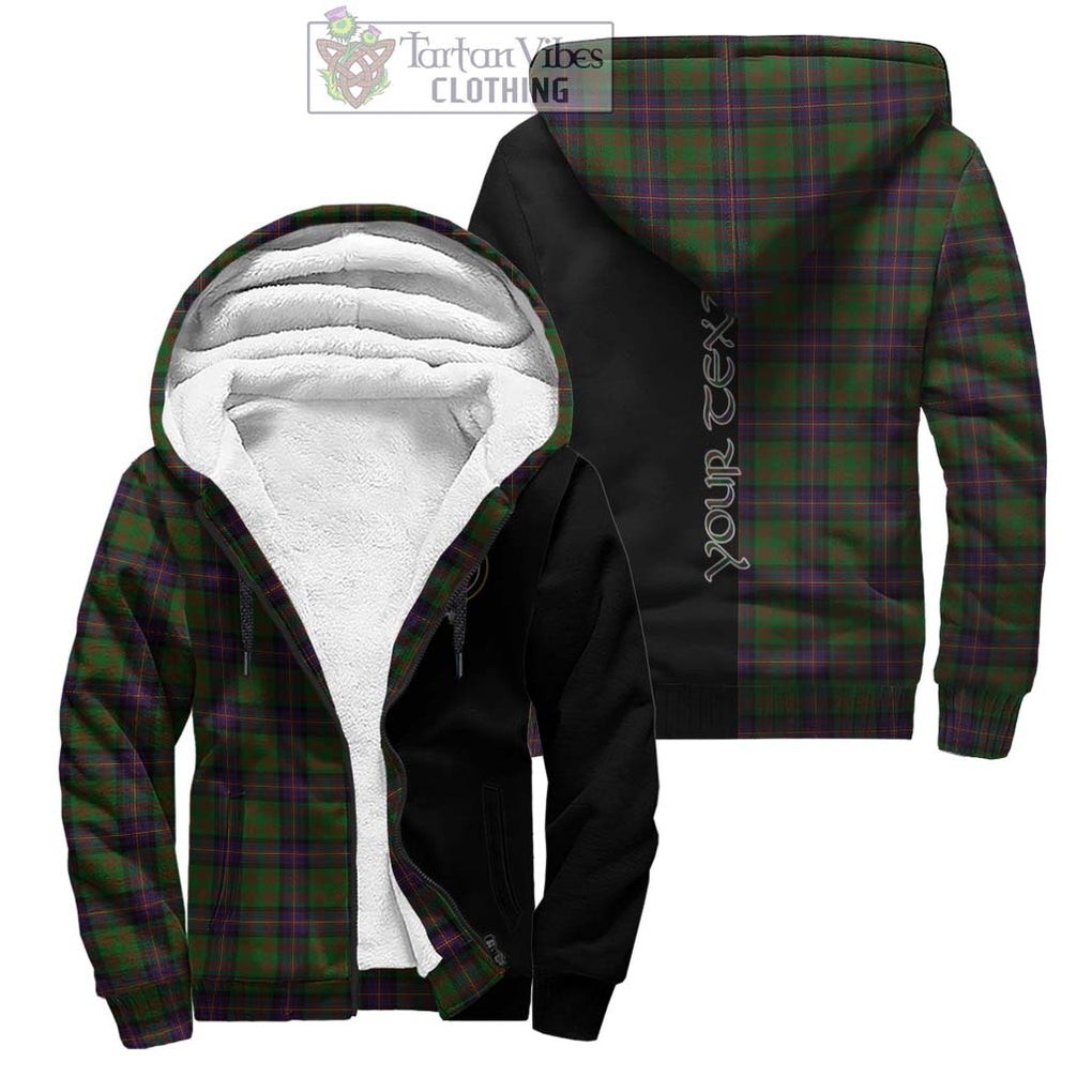 Cochrane Tartan Sherpa Hoodie with Family Crest and Half Of Me Style Unisex - Tartanvibesclothing Shop