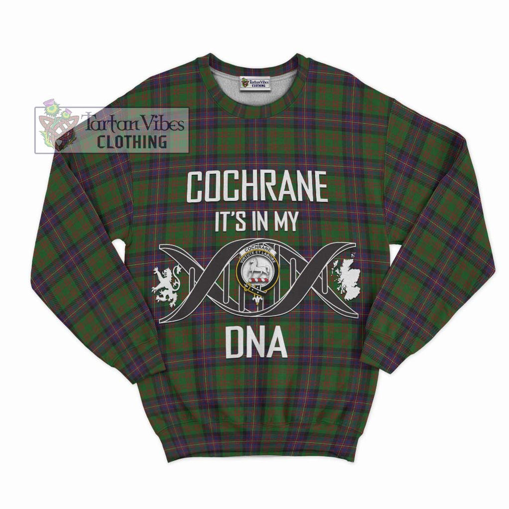 Cochrane Tartan Sweatshirt with Family Crest DNA In Me Style - Tartanvibesclothing Shop