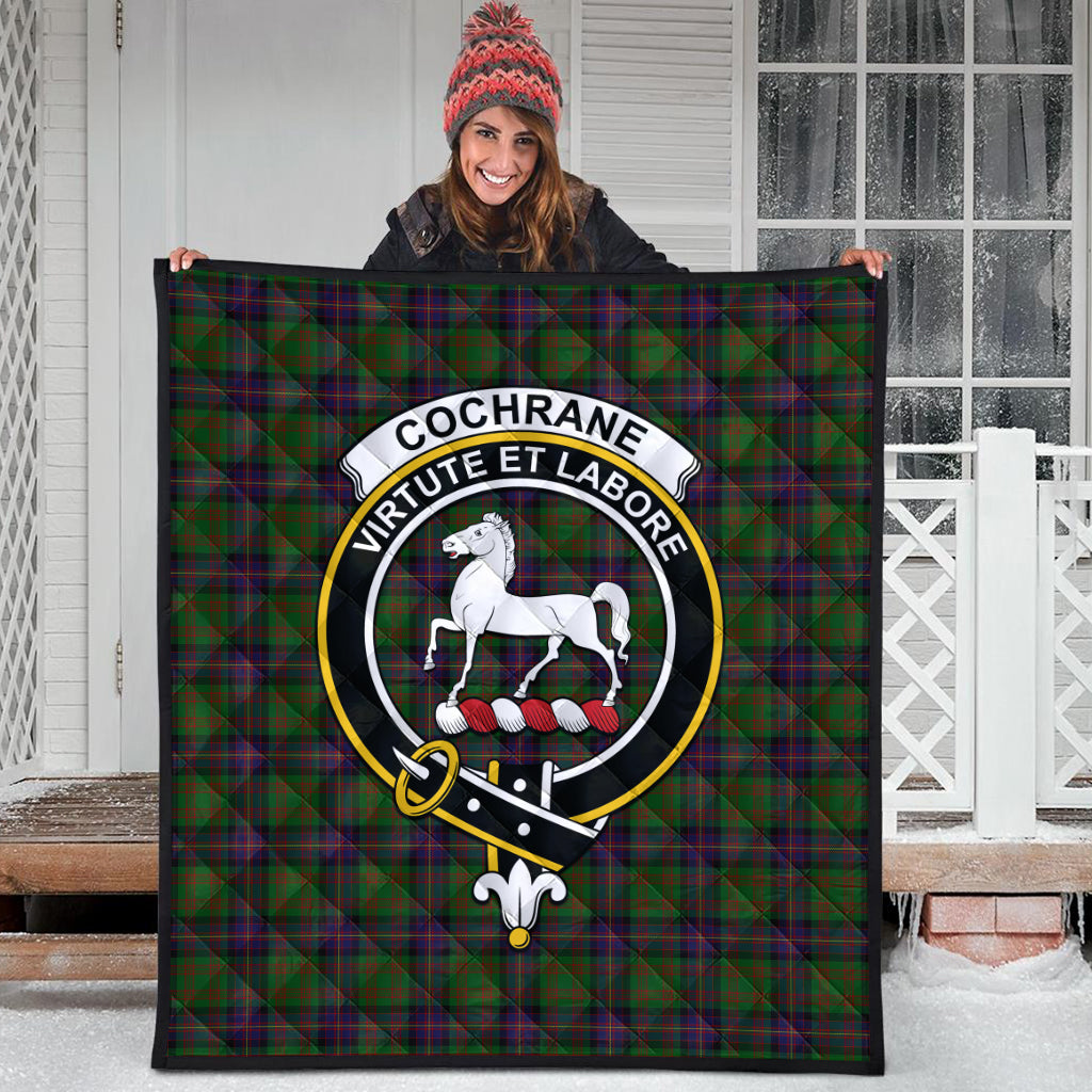 cochrane-tartan-quilt-with-family-crest