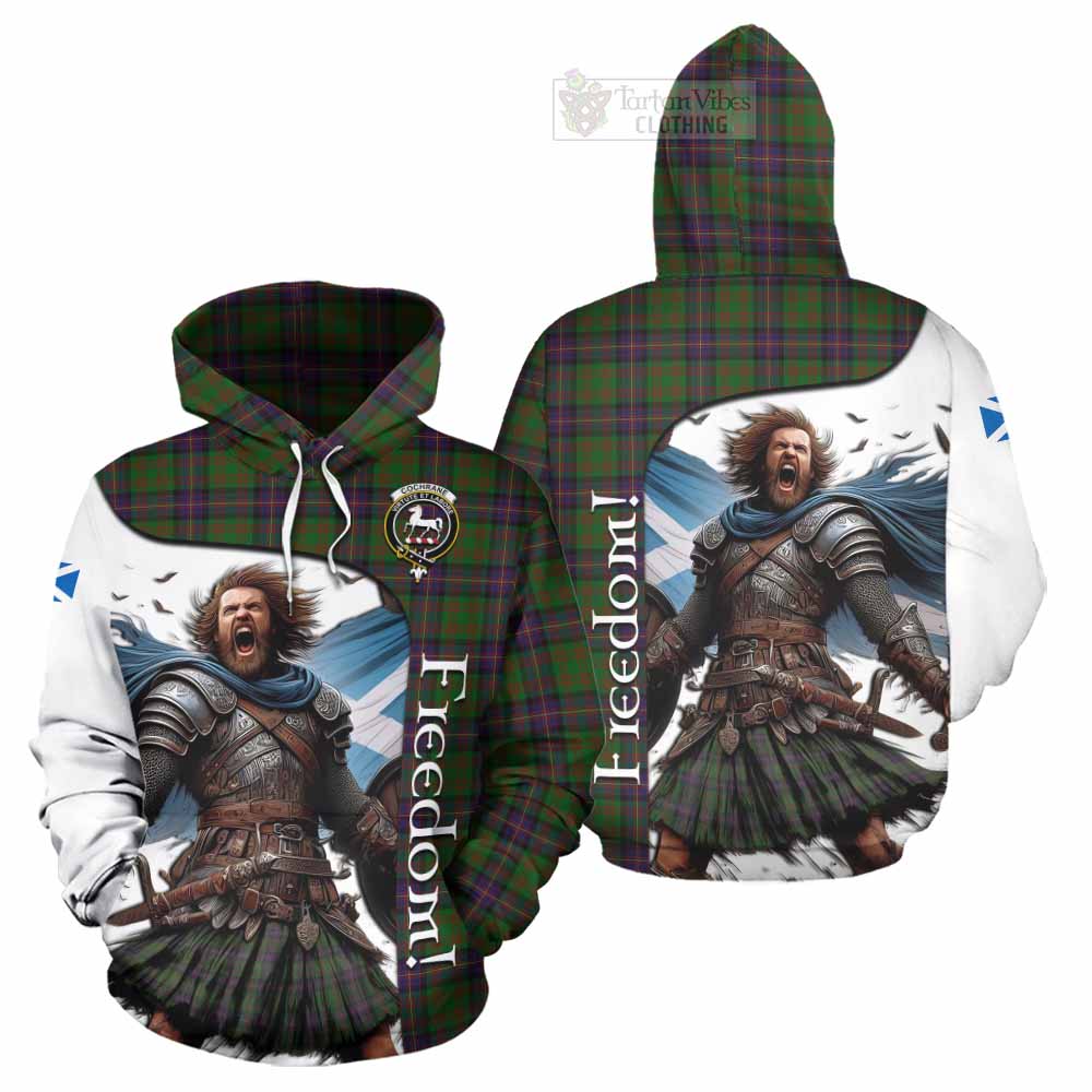 Tartan Vibes Clothing Cochrane Crest Tartan Hoodie Inspired by the Freedom of Scottish Warrior