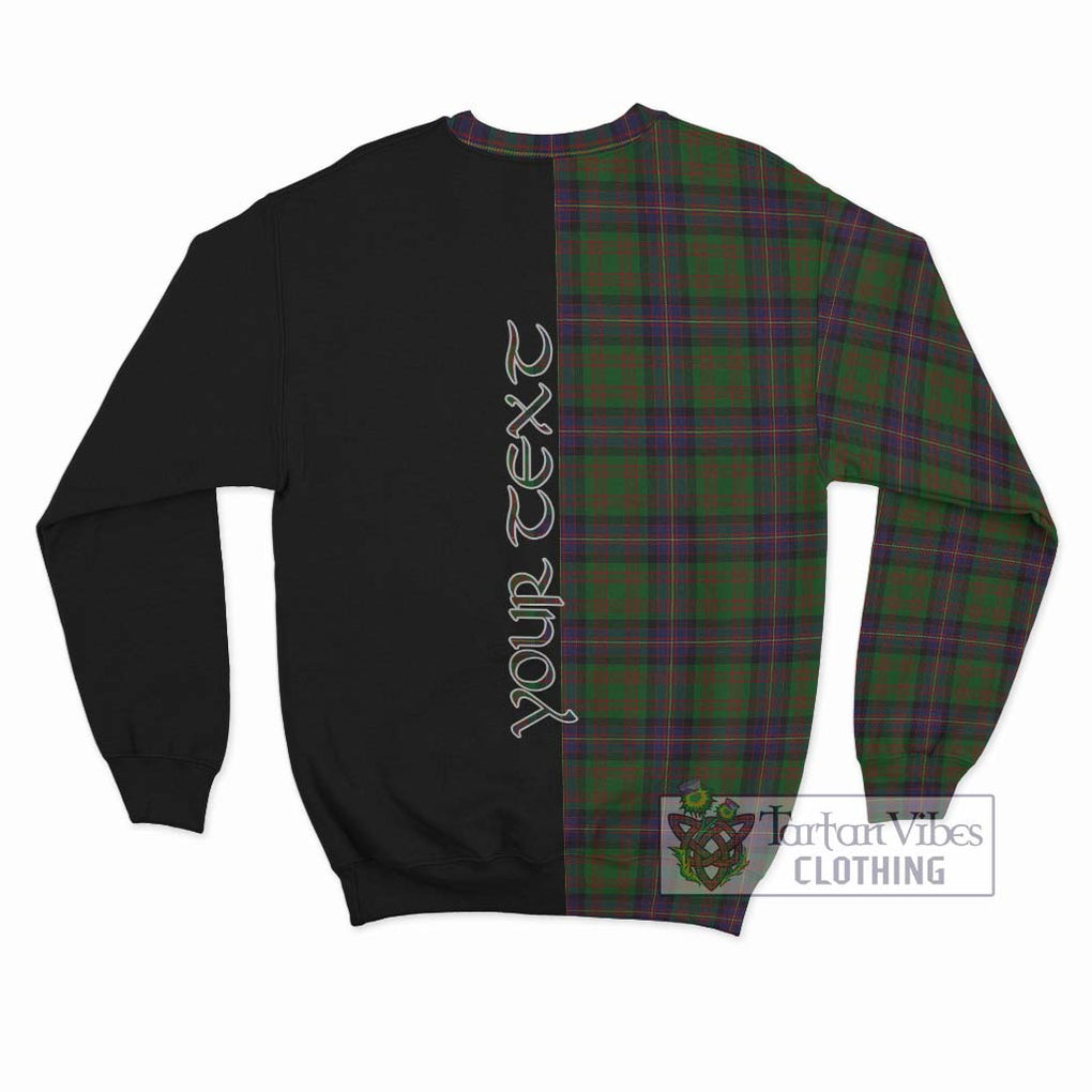 Cochrane Tartan Sweatshirt with Family Crest and Half Of Me Style - Tartanvibesclothing Shop