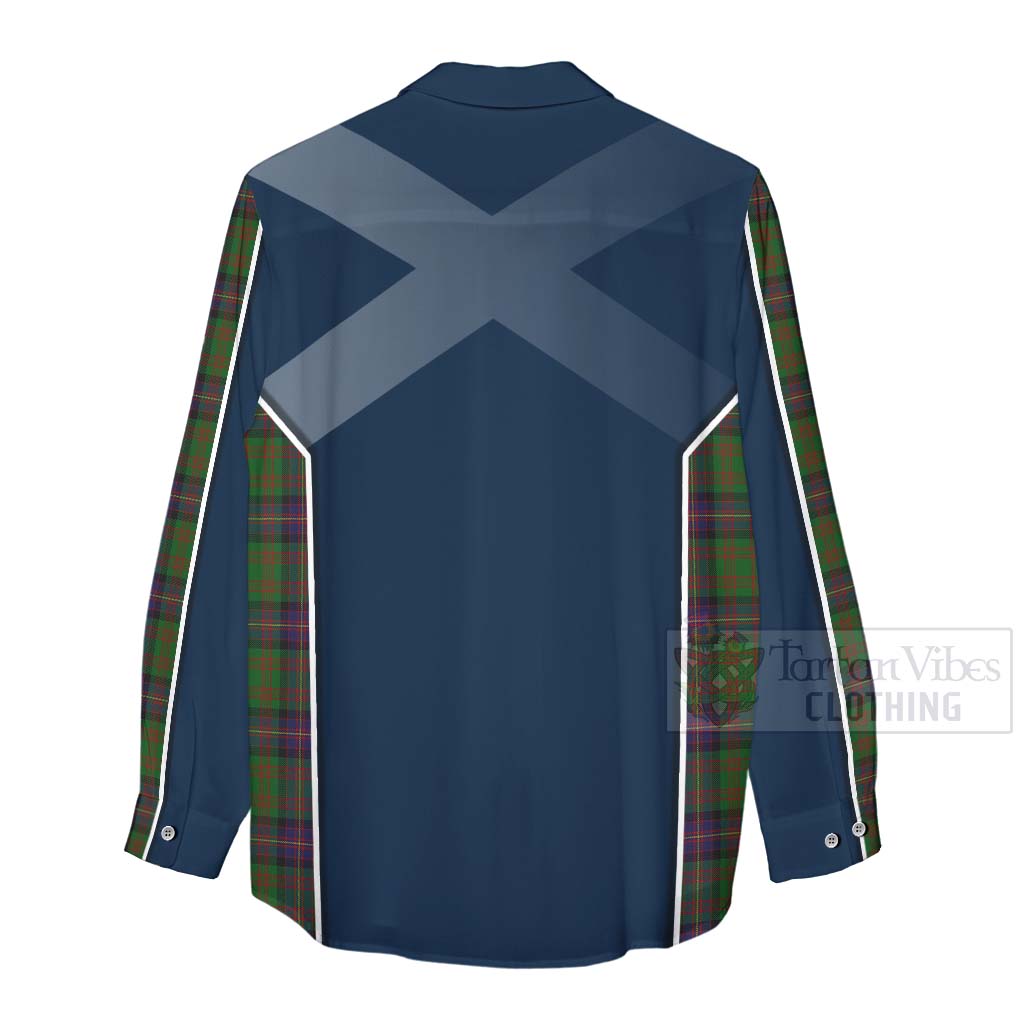 Tartan Vibes Clothing Cochrane Tartan Women's Casual Shirt with Family Crest and Scottish Thistle Vibes Sport Style