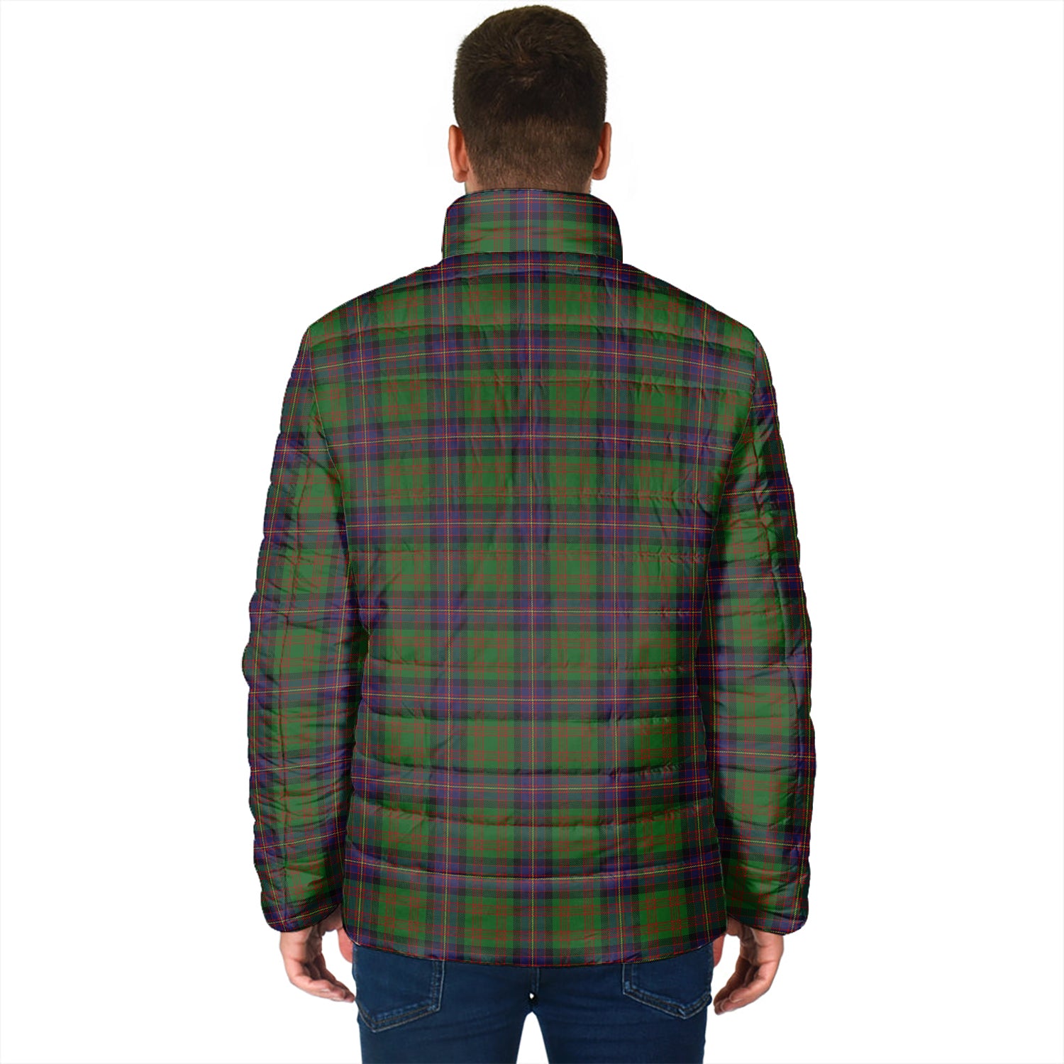 Cochrane Tartan Padded Jacket with Family Crest - Tartan Vibes Clothing