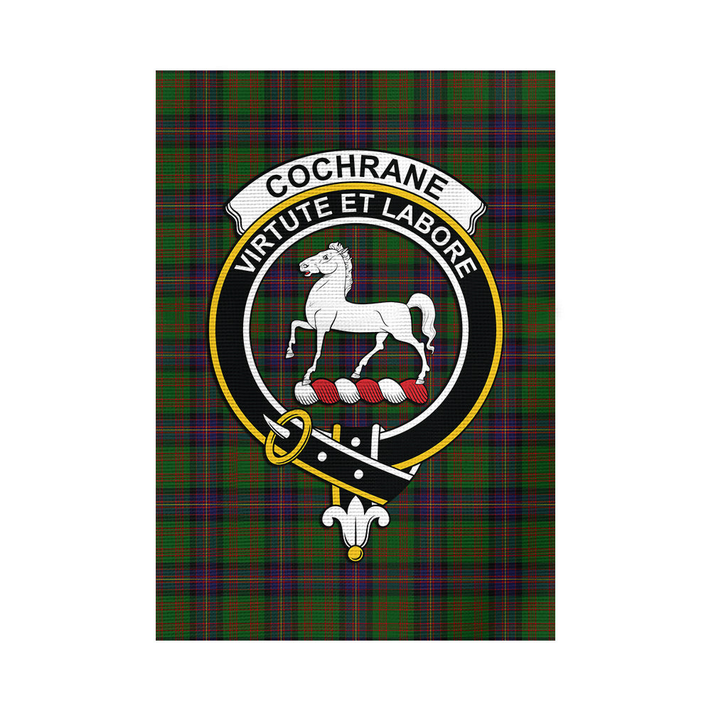 Cochrane Tartan Flag with Family Crest - Tartan Vibes Clothing