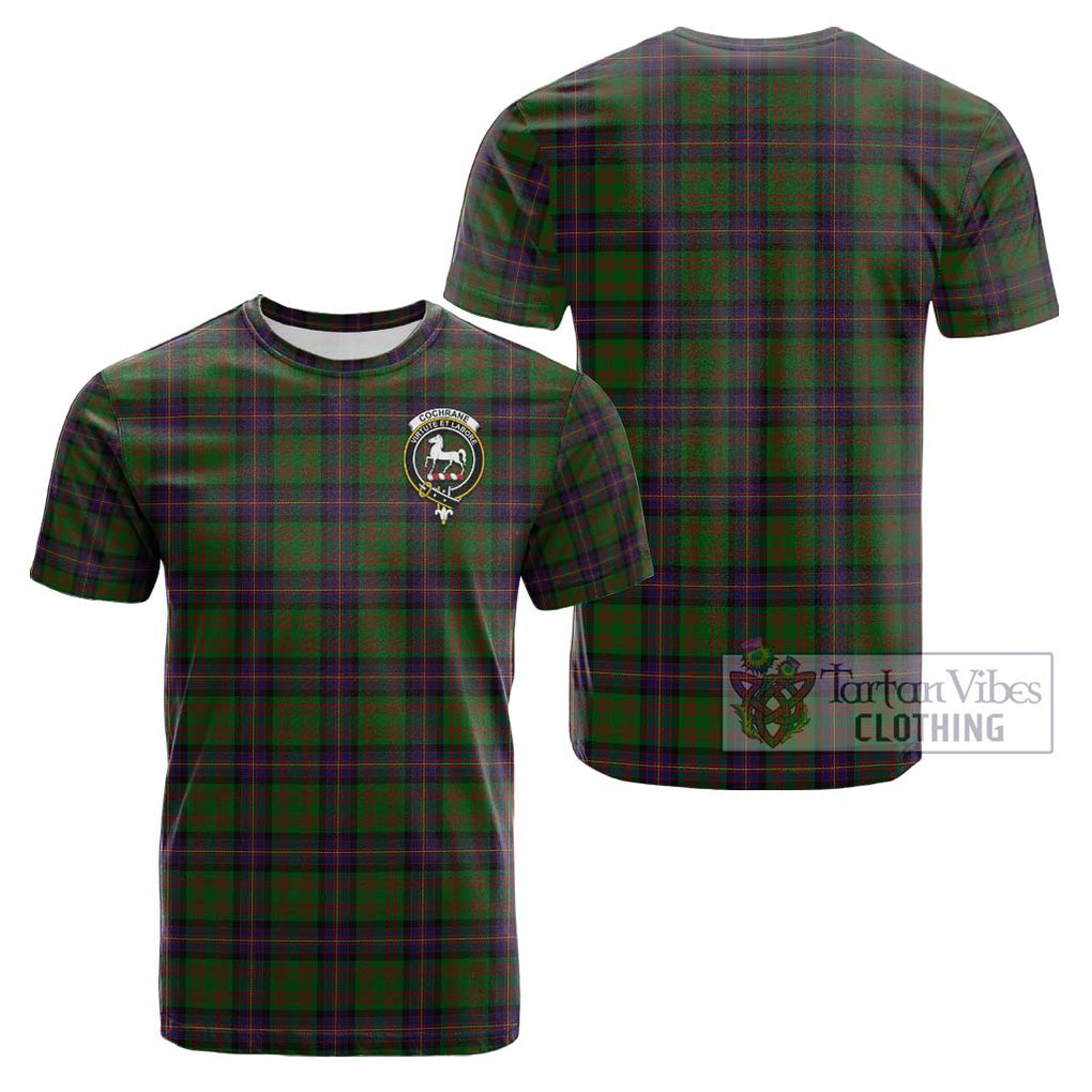 Cochrane Tartan Cotton T-Shirt with Family Crest Kid's Shirt - Tartanvibesclothing Shop