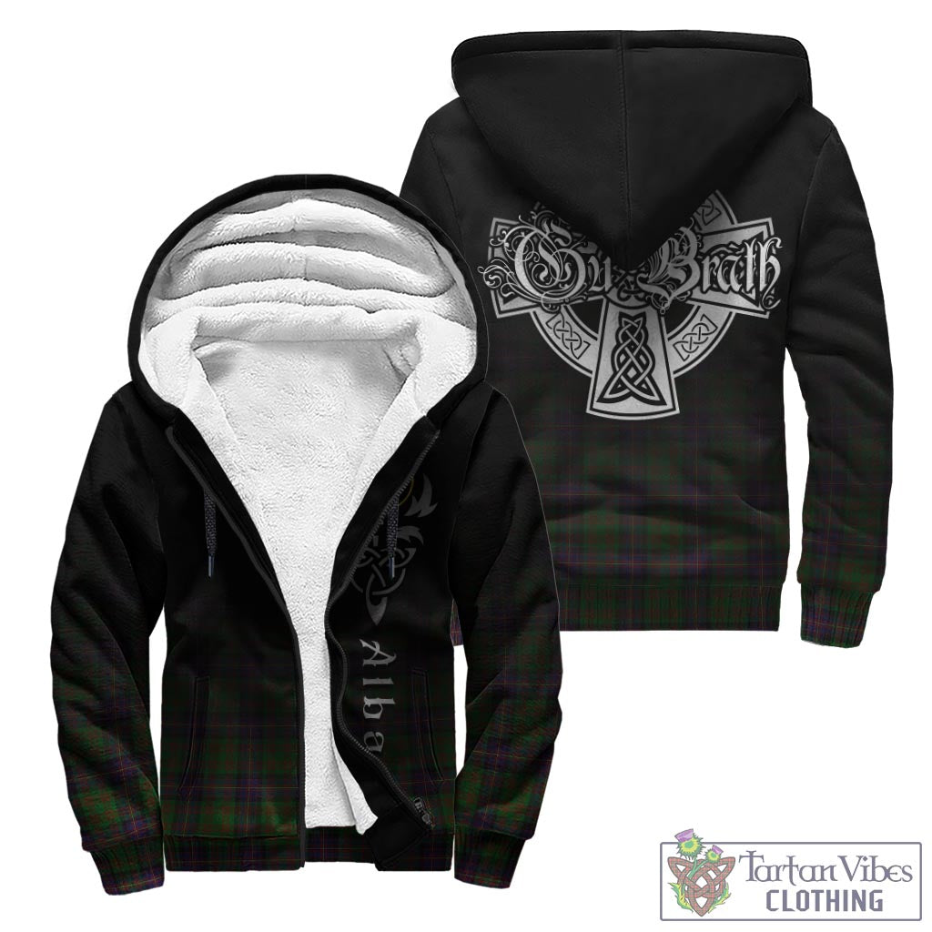 Tartan Vibes Clothing Cochrane Tartan Sherpa Hoodie Featuring Alba Gu Brath Family Crest Celtic Inspired