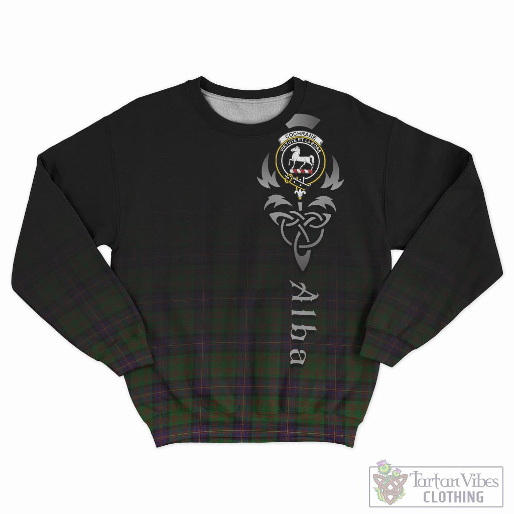 Tartan Vibes Clothing Cochrane Tartan Sweatshirt Featuring Alba Gu Brath Family Crest Celtic Inspired