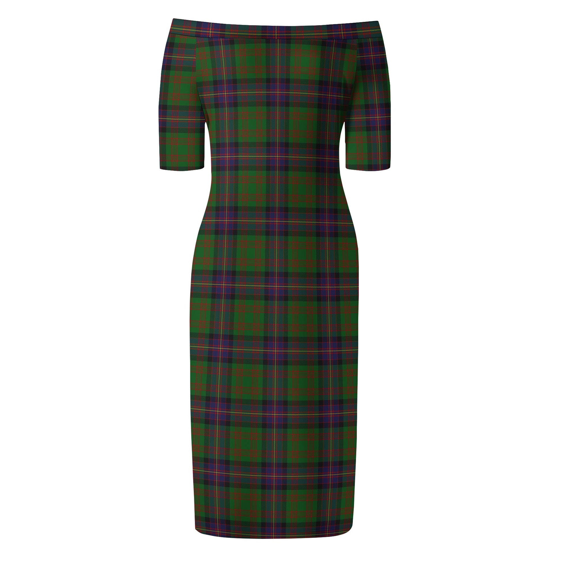 Cochrane Tartan Off Shoulder Lady Dress - Tartanvibesclothing