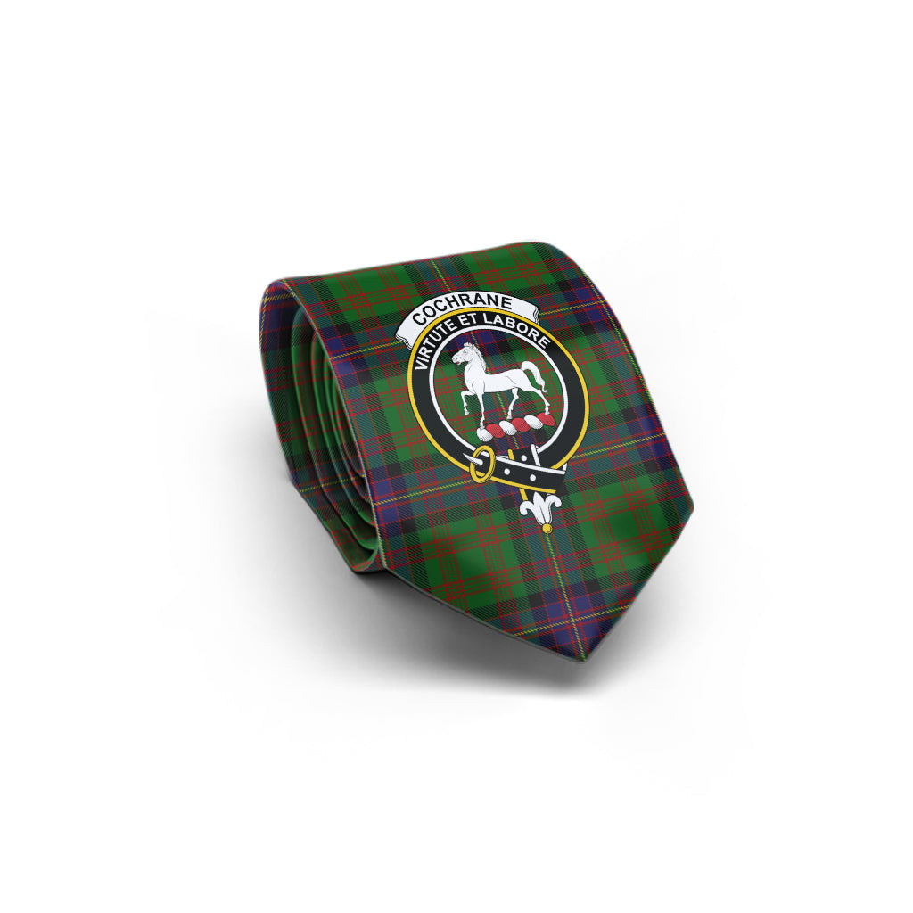 Cochrane Tartan Classic Necktie with Family Crest - Tartan Vibes Clothing