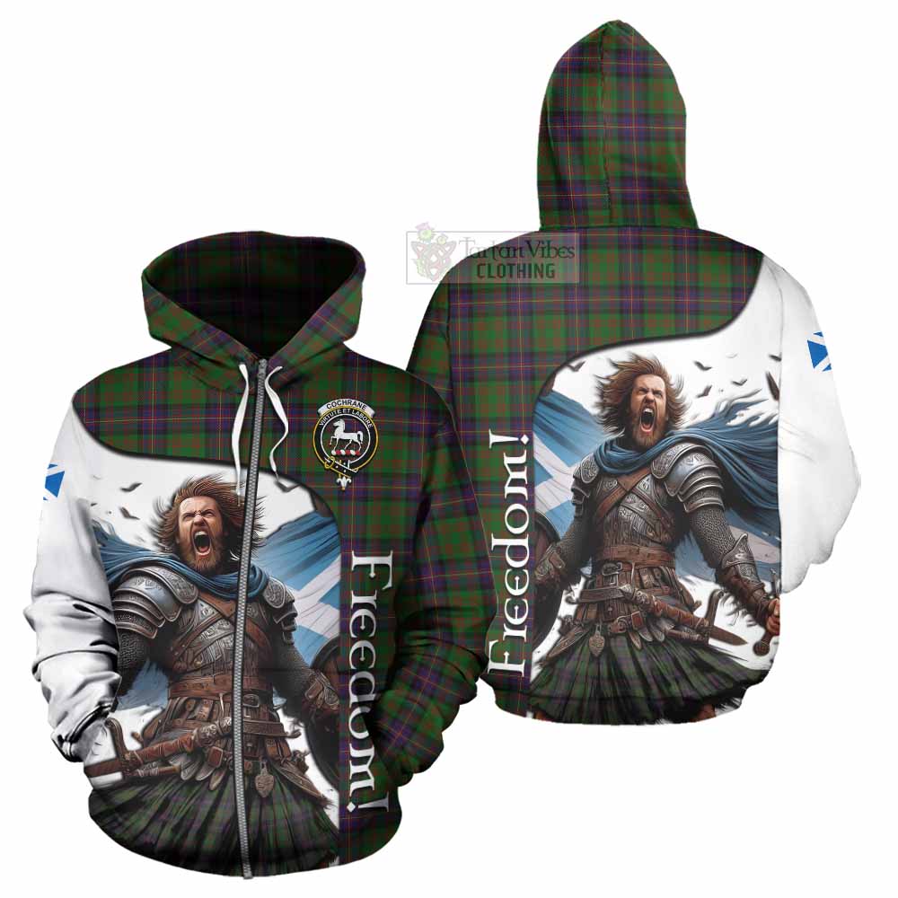 Tartan Vibes Clothing Cochrane Crest Tartan Hoodie Inspired by the Freedom of Scottish Warrior