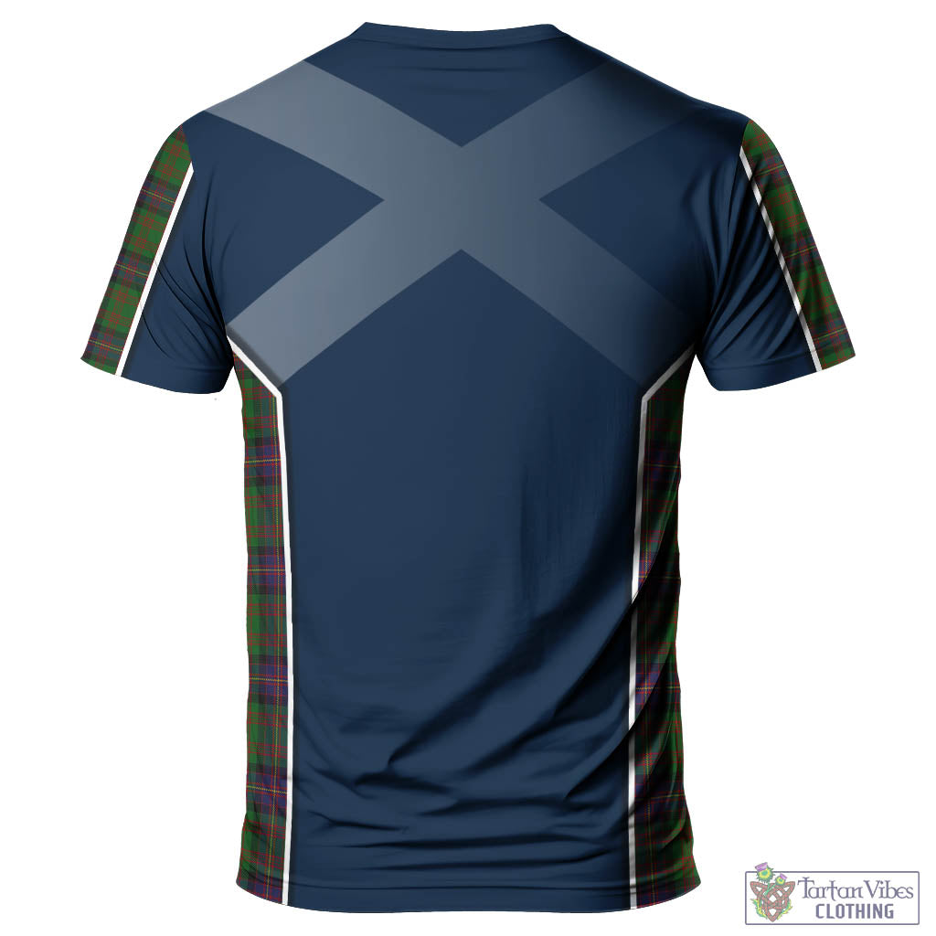 Tartan Vibes Clothing Cochrane Tartan T-Shirt with Family Crest and Lion Rampant Vibes Sport Style