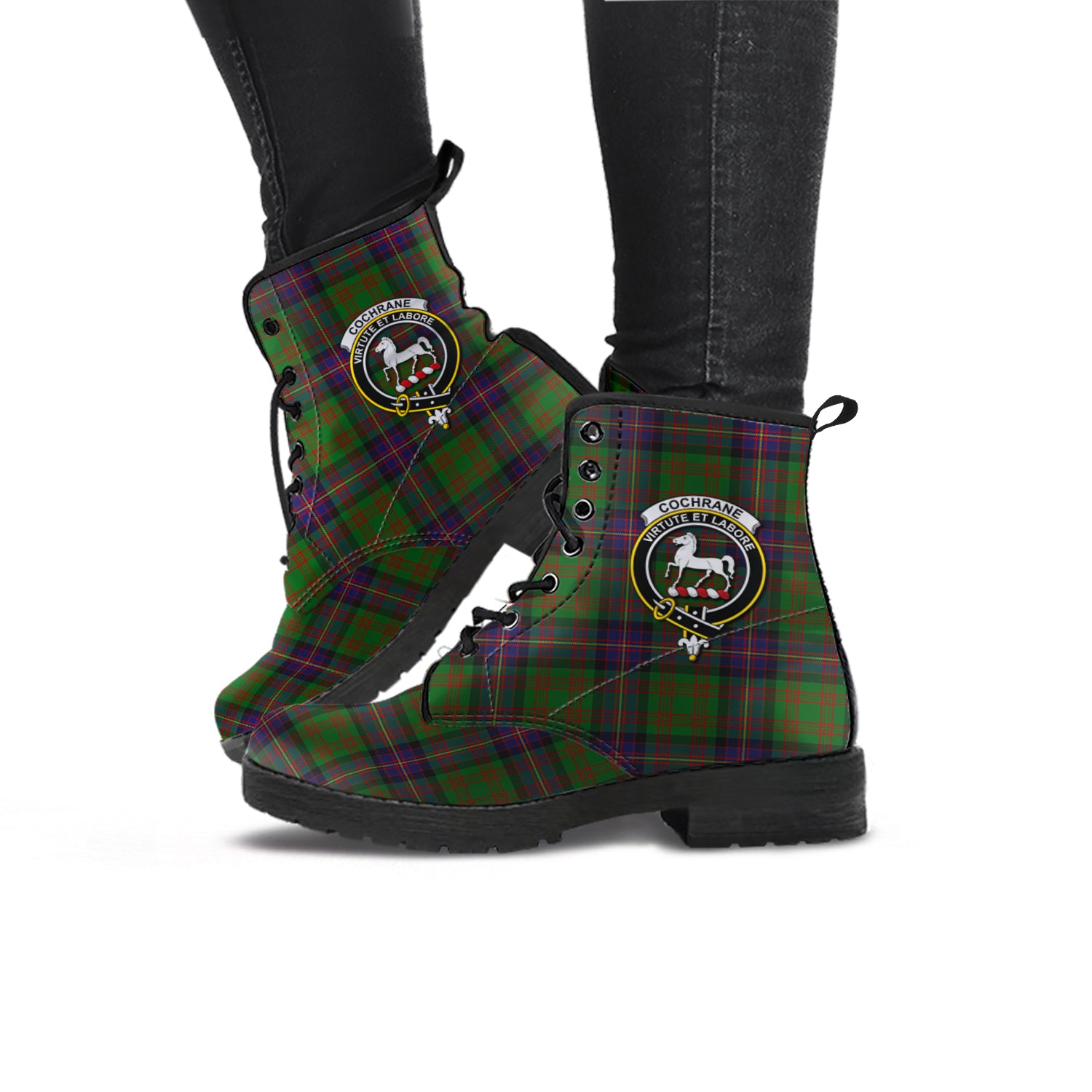 cochrane-tartan-leather-boots-with-family-crest