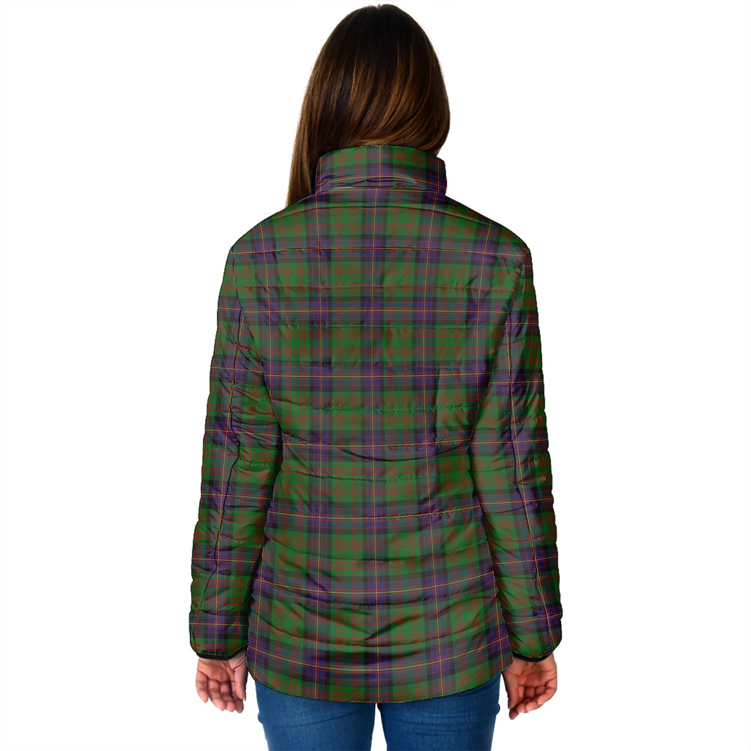 Cochrane Tartan Padded Jacket with Family Crest - Tartan Vibes Clothing