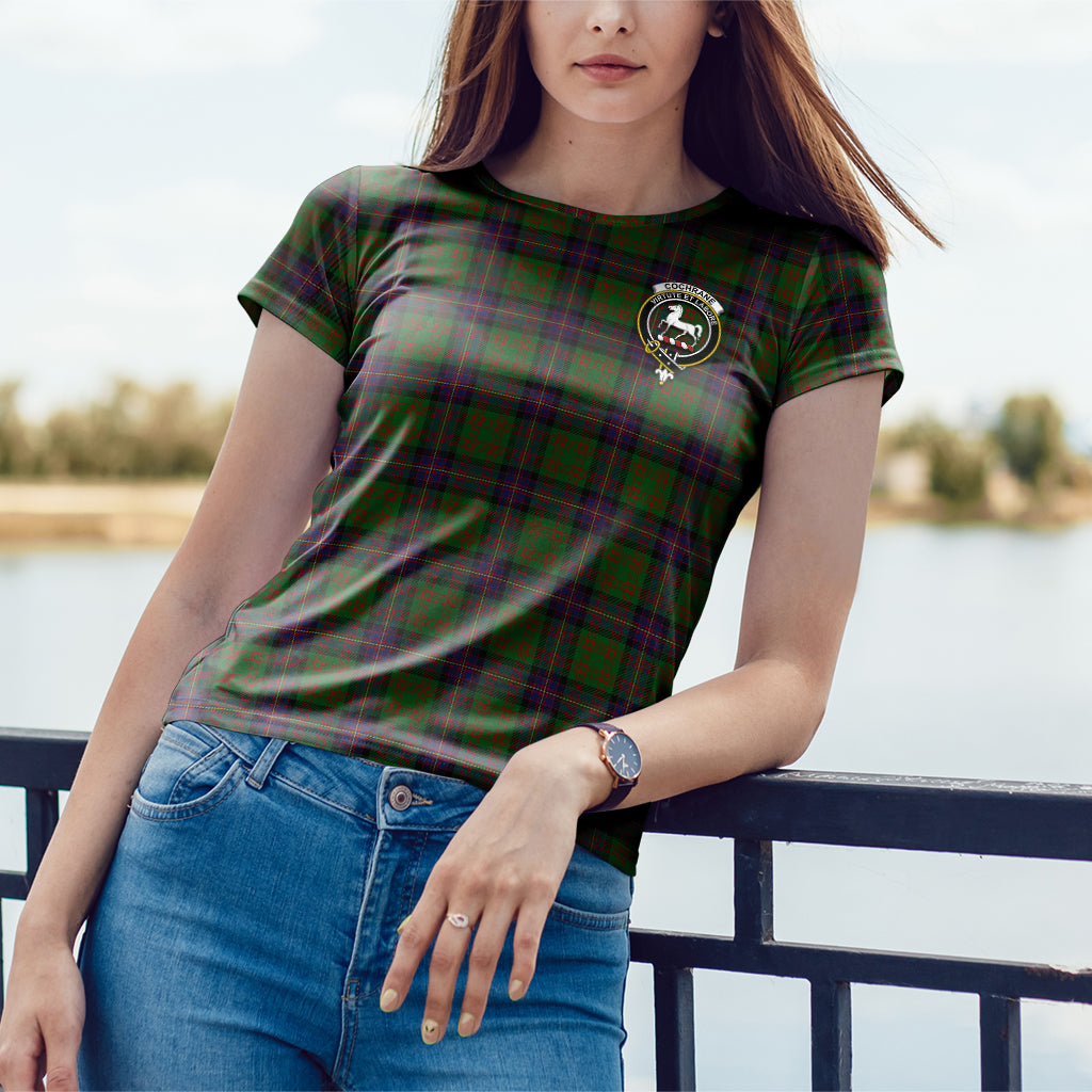 Cochrane Tartan T-Shirt with Family Crest - Tartan Vibes Clothing