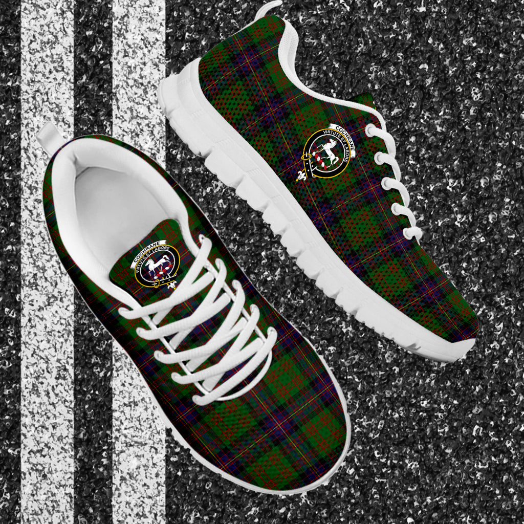 Cochrane Tartan Sneakers with Family Crest - Tartan Vibes Clothing