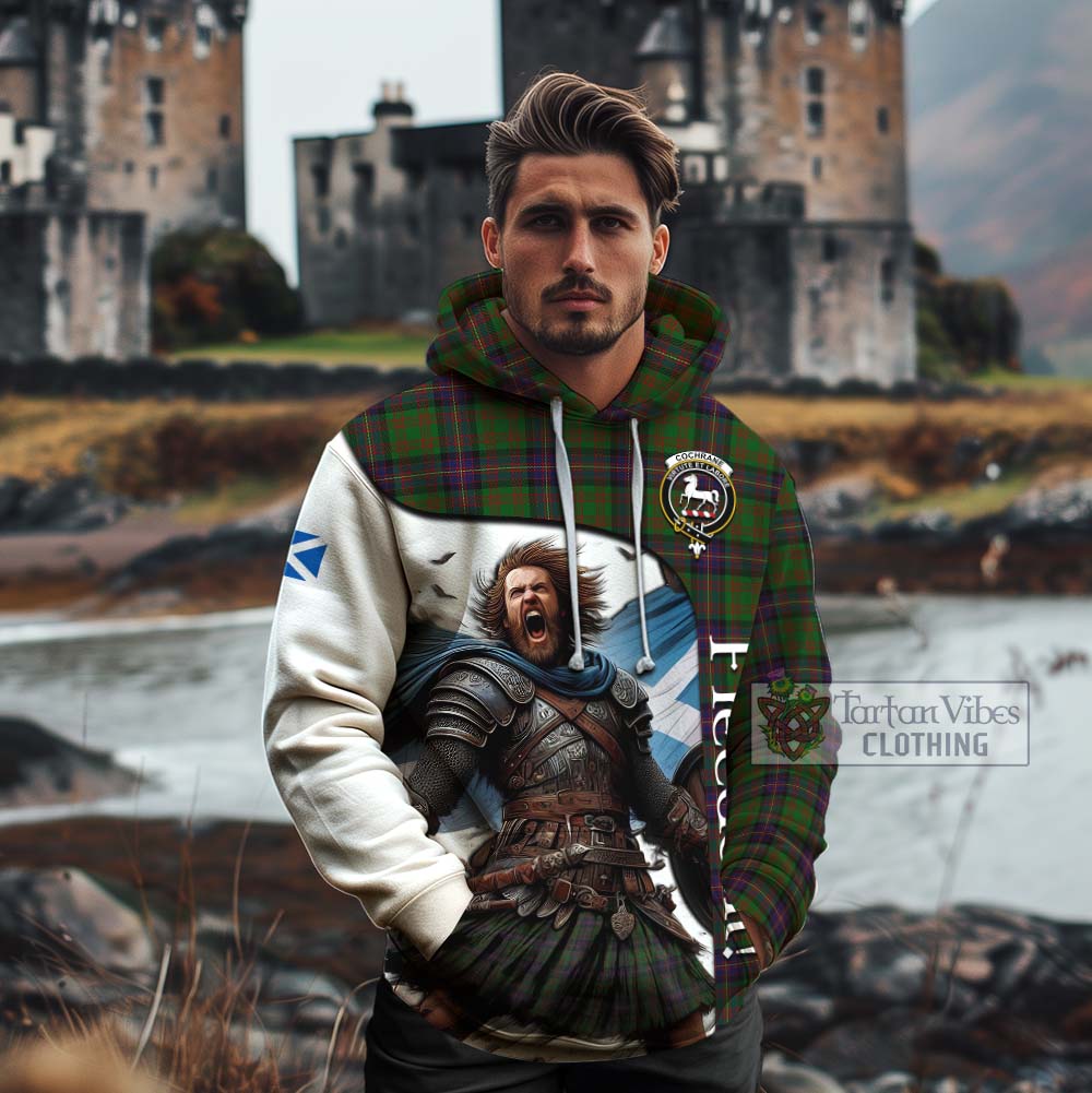 Tartan Vibes Clothing Cochrane Crest Tartan Cotton Hoodie Inspired by the Freedom of Scottish Warrior