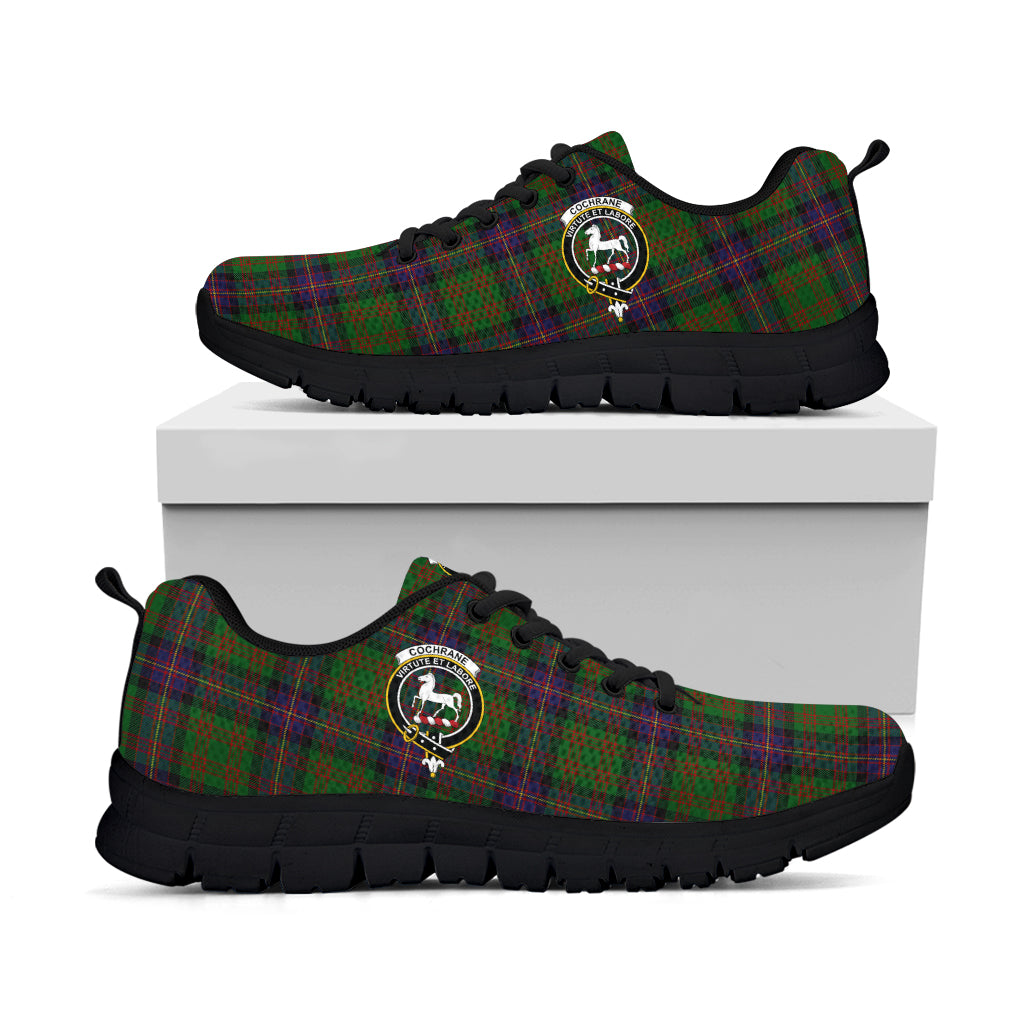 Cochrane Tartan Sneakers with Family Crest - Tartan Vibes Clothing